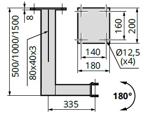 fumex-deckenhalterung-tix-ss-abmessung