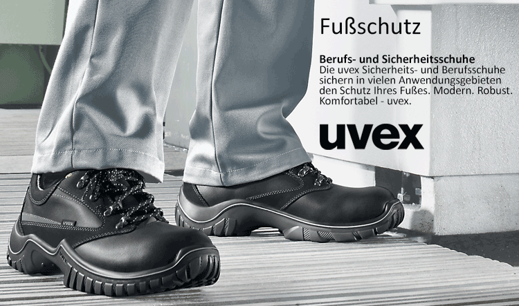 Arbeitsschutz mit UVEX Sicherheitsschuhen im Betrieb